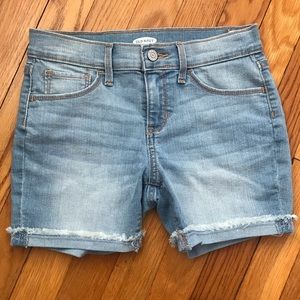 Old Navy Girls Frayed Cuff Jean Shorts